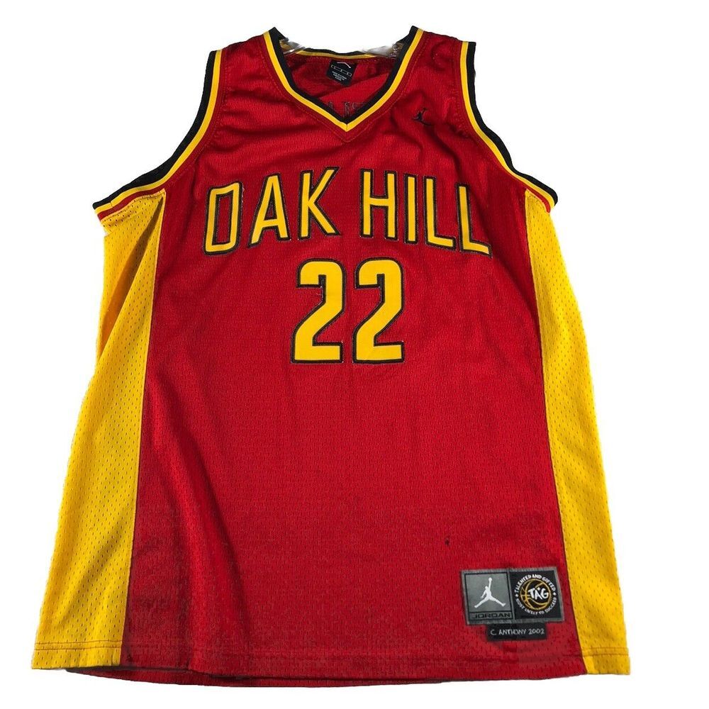 Vintage Jordan Carmelo Anthony Oak Hill High School Basketball Jersey Size L